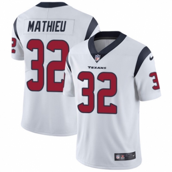 Men's Nike Houston Texans 32 Tyrann Mathieu White Vapor Untouchable Limited Player NFL Jersey
