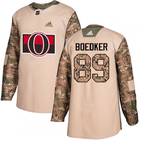 Youth Adidas Ottawa Senators 89 Mikkel Boedker Authentic Camo Veterans Day Practice NHL Jersey