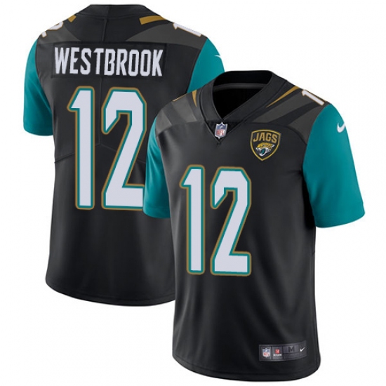 Youth Nike Jacksonville Jaguars 12 Dede Westbrook Black Alternate Vapor Untouchable Limited Player NFL Jersey