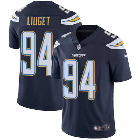 Youth Nike Los Angeles Chargers 94 Corey Liuget Navy Blue Team Color Vapor Untouchable Limited Player NFL Jersey