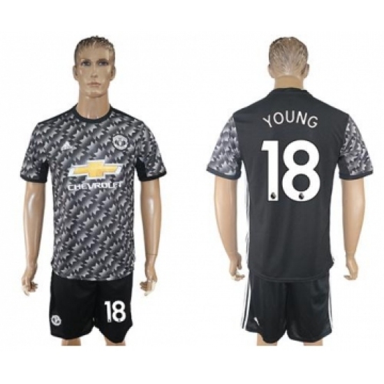 Manchester United 18 Young Black Soccer Club Jersey