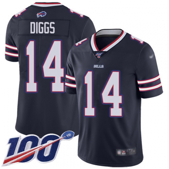 Nike Buffalo Bills 14 Stefon Diggs Navy Men's Stitched NFL Limited Inverted Legend 100th Season Jersey