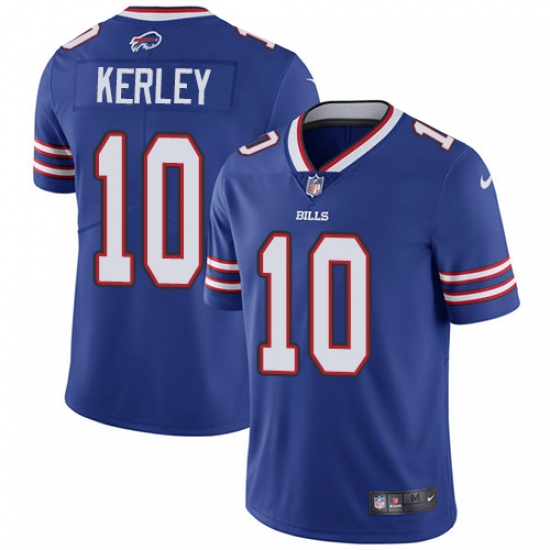 Men's Nike Buffalo Bills 10 Jeremy Kerley Royal Blue Team Color Vapor Untouchable Limited Player NFL Jersey