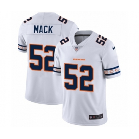 Men's Chicago Bears 52 Khalil Mack White Team Logo Cool Edition Jersey