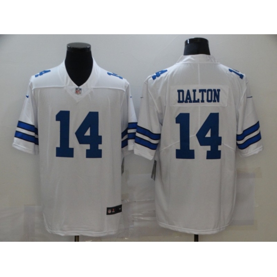 Men's Dallas Cowboys 14 Andy Dalton Nike White Limited Jersey