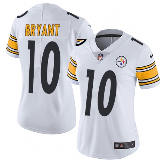 Women's Nike Pittsburgh Steelers 10 Martavis Bryant White Vapor Untouchable Limited Player NFL Jersey