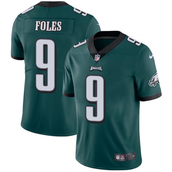 Youth Nike Philadelphia Eagles 9 Nick Foles Midnight Green Team Color Vapor Untouchable Limited Player NFL Jersey