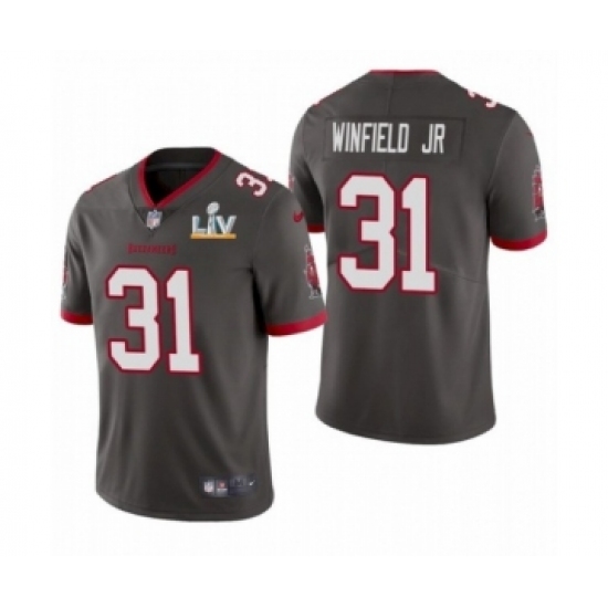 Youth Tampa Bay Buccaneers 31 Antoine Winfield Jr Super Bowl LV Pewter Jersey