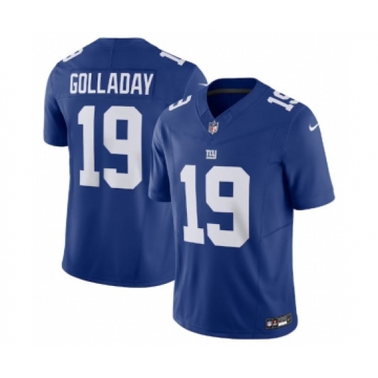 Men's Nike New York Giants 19 Kenny Golladay Blue 2023 F.U.S.E. Vapor Untouchable Limited Stitched Jersey