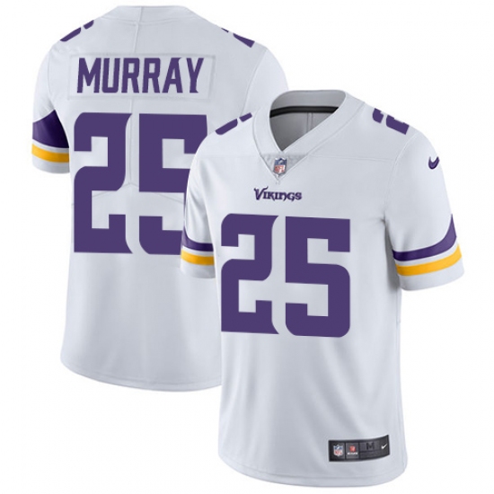 Men's Nike Minnesota Vikings 25 Latavius Murray White Vapor Untouchable Limited Player NFL Jersey
