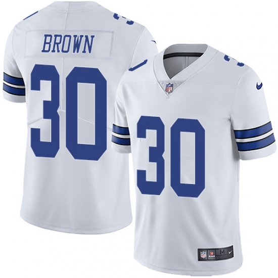 Men's Nike Dallas Cowboys 30 Anthony Brown White Vapor Untouchable Limited Player NFL Jersey