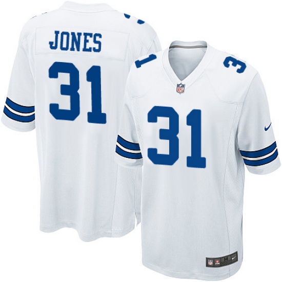 Men's Nike Dallas Cowboys 31 Byron Jones Game White NFL Jersey