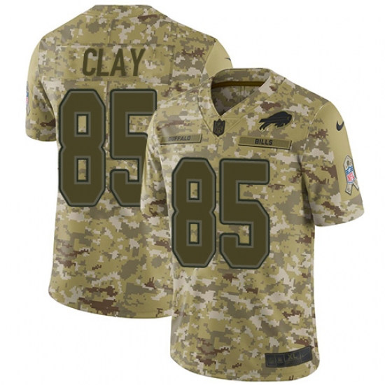 Youth Nike Buffalo Bills 85 Charles Clay Limited Camo 2018 Salute to Service NFL Jersey