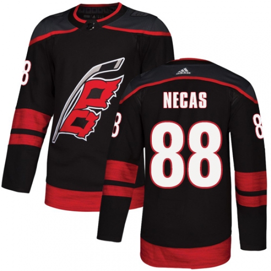 Men's Adidas Carolina Hurricanes 88 Martin Necas Premier Black Alternate NHL Jersey