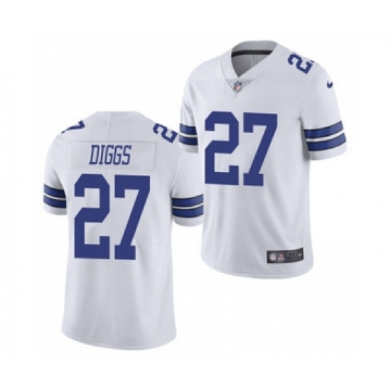 Men's Dallas Cowboys 27 Trevon Diggs White Vapor Limited Stitched Football Jersey