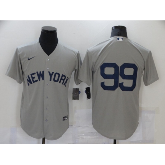 Men's New York Yankees 99 Aaron Judge Gray Game 2021 Field of Dreams Jersey