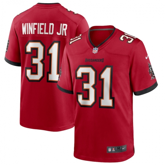 Men's Tampa Bay Buccaneers 31 Antoine Winfield Jr. Nike Red 2020 NFL Draft Pick Game Jersey