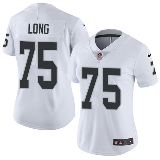 Women's Nike Oakland Raiders 75 Howie Long White Vapor Untouchable Limited Player NFL Jersey