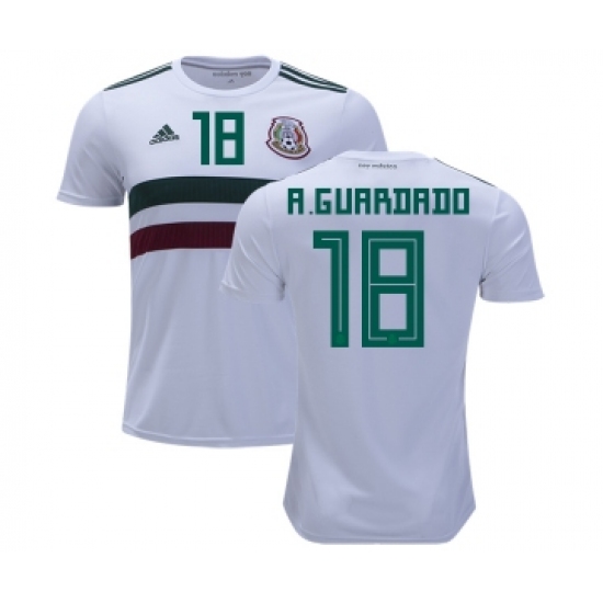 Mexico 18 A.Guardado Away Kid Soccer Country Jersey