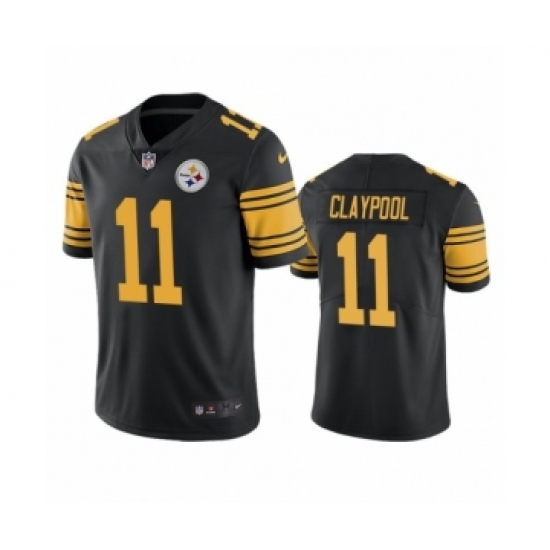 Pittsburgh Steelers 11 Chase Claypool Black Color Rush Limited Jersey