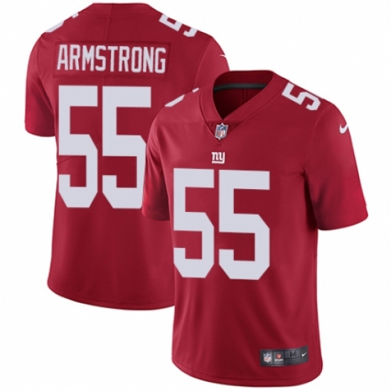 Men's Nike New York Giants 55 Ray-Ray Armstrong Red Alternate Vapor Untouchable Limited Player NFL Jersey