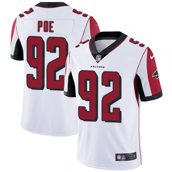 Youth Nike Atlanta Falcons 92 Dontari Poe White Vapor Untouchable Limited Player NFL Jersey