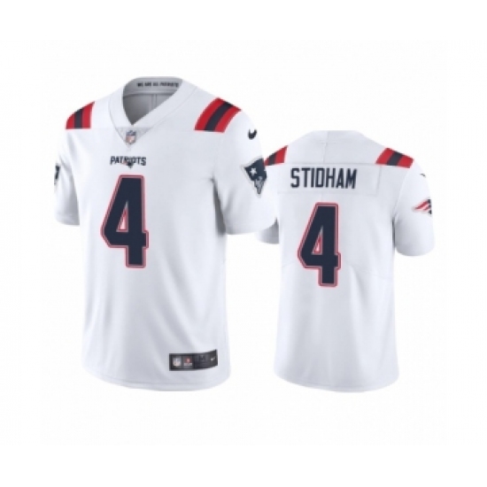 New England Patriots 4 Jarrett Stidham White 2020 Vapor Limited Jersey