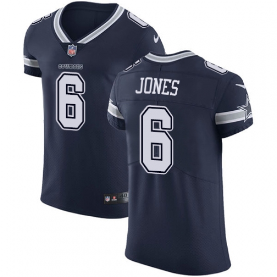 Men's Nike Dallas Cowboys 6 Chris Jones Navy Blue Team Color Vapor Untouchable Elite Player NFL Jersey