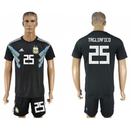 Argentina 25 Tagliafico Away Soccer Country Jersey