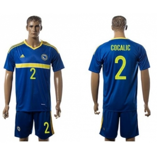 Bosnia Herzegovina 2 Cocalic Home Soccer Country Jersey