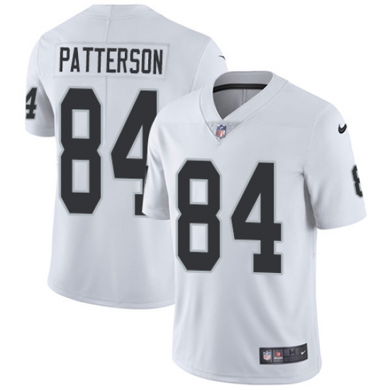 Youth Nike Oakland Raiders 84 Cordarrelle Patterson White Vapor Untouchable Limited Player NFL Jersey