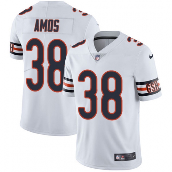 Men's Nike Chicago Bears 38 Adrian Amos White Vapor Untouchable Limited Player NFL Jersey