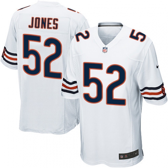 Men's Nike Chicago Bears 52 Christian Jones Game White NFL Jersey