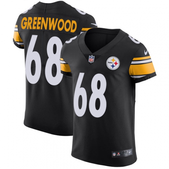 Men's Nike Pittsburgh Steelers 68 L.C. Greenwood Black Team Color Vapor Untouchable Elite Player NFL Jersey