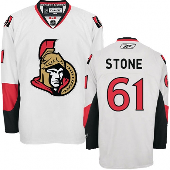 Women's Reebok Ottawa Senators 61 Mark Stone Authentic White Away NHL Jersey