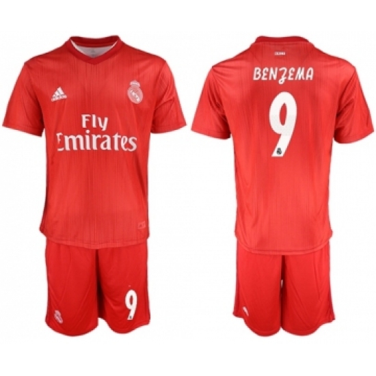 Real Madrid 9 Benzema Third Soccer Club Jersey