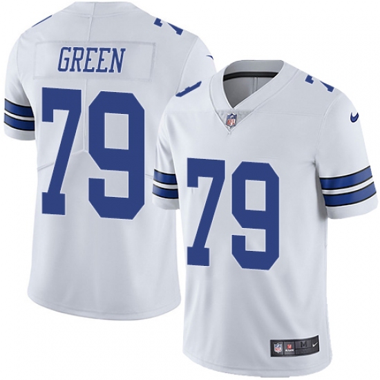 Youth Nike Dallas Cowboys 79 Chaz Green White Vapor Untouchable Limited Player NFL Jersey