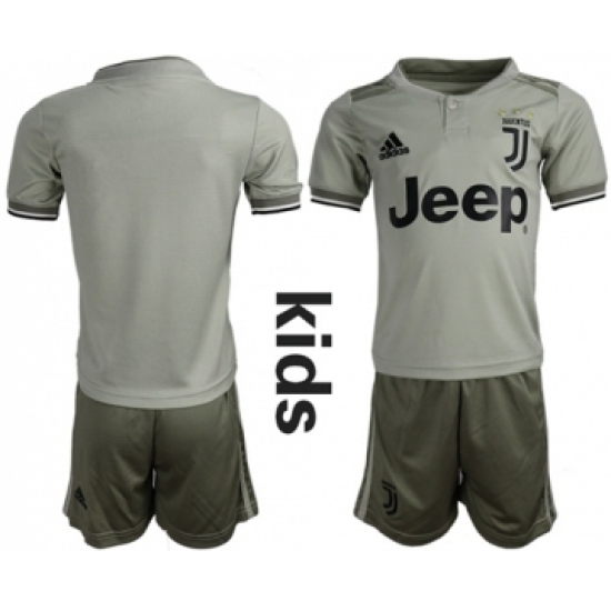 Juventus Blank Away Kid Soccer Club Jersey