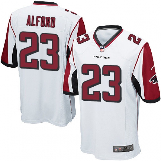 Men's Nike Atlanta Falcons 23 Robert Alford Game White NFL Jersey