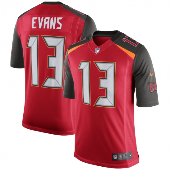 Men's Tampa Bay Buccaneers 13 Mike Evans Nike Red Speed Machine Limited Player Jersey