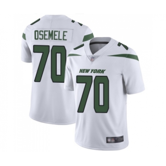 Youth New York Jets 70 Kelechi Osemele White Vapor Untouchable Limited Player Football Jersey