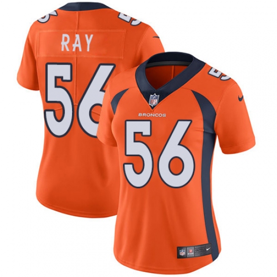 Women's Nike Denver Broncos 56 Shane Ray Elite Orange Team Color NFL Jersey