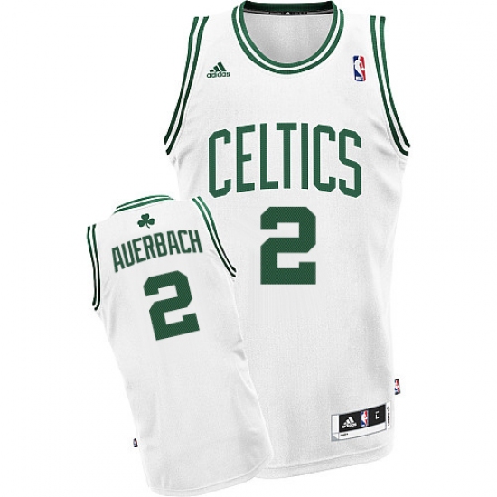 Men's Adidas Boston Celtics 2 Red Auerbach Swingman White Home NBA Jersey