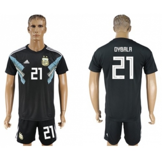Argentina 21 Dybala Away Soccer Country Jersey
