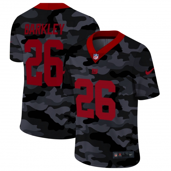 Men's New York Giants 26 Saquon Barkley Camo 2020 Nike Limited Jersey