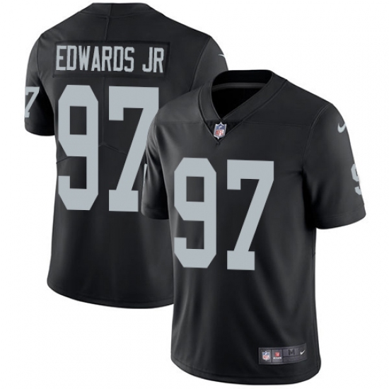 Men's Nike Oakland Raiders 97 Mario Edwards Jr Black Team Color Vapor Untouchable Limited Player NFL Jersey