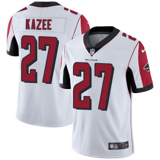 Men's Nike Atlanta Falcons 27 Damontae Kazee White Vapor Untouchable Limited Player NFL Jersey