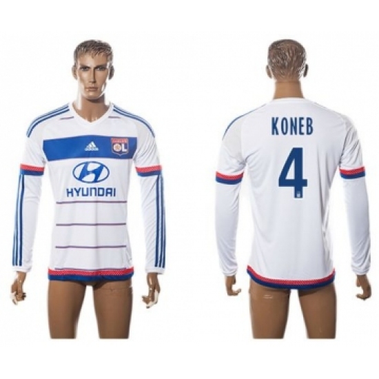 Lyon 4 Koneb Home Long Sleeves Soccer Club Jersey