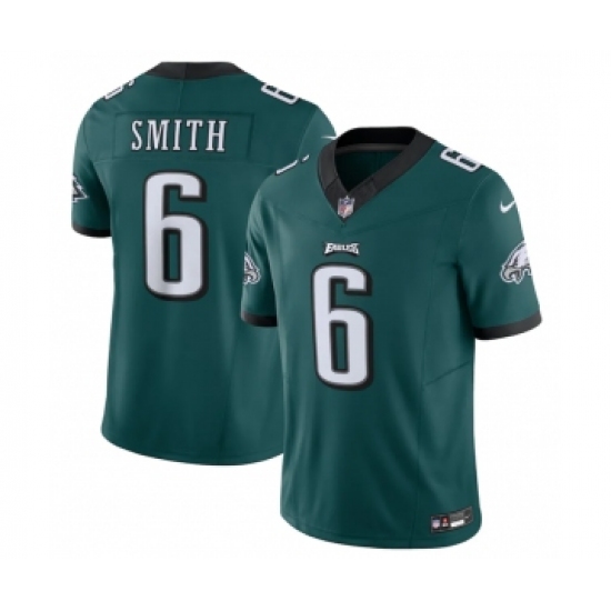 Men's Philadelphia Eagles 6 DeVonta Smith Green 2023 F.U.S.E. Vapor Untouchable Limited Stitched Football Jersey