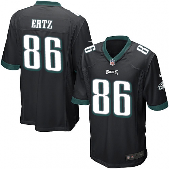 Men's Nike Philadelphia Eagles 86 Zach Ertz Game Black Alternate NFL Jersey